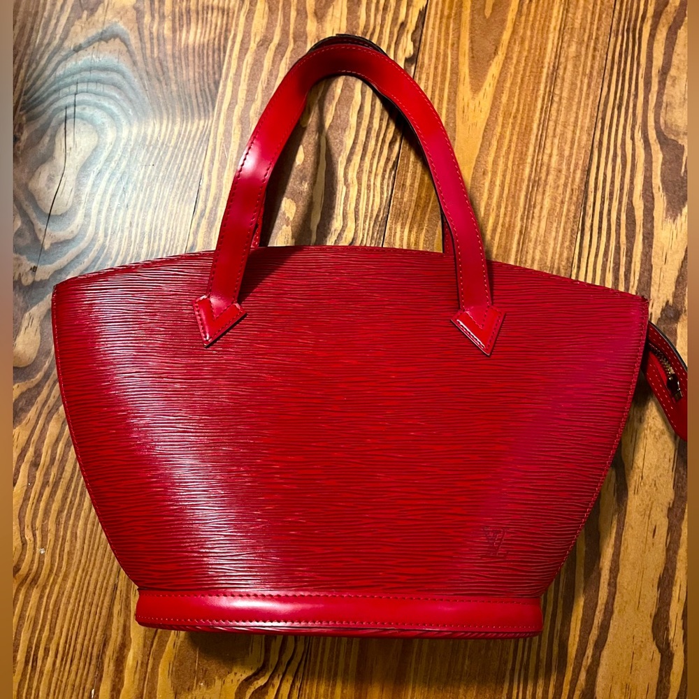 LOUIS VUITTON Saint Jaques Red Epi Leather GM
